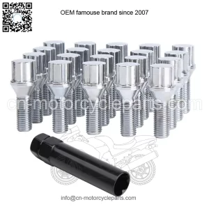 Titanium alloy straight hexagonal ball anti-theft German bolt M14*1.5 28mm