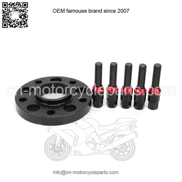 BMW 5*120 72.56mm flange 15mm+20mm 4PCS with M12*1.5 cone bolt - Image 3