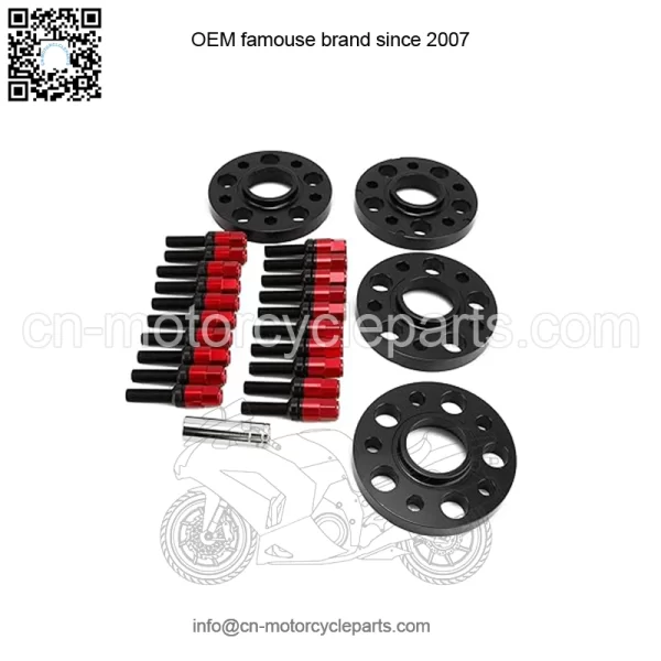 BMW 5*120 72.56mm flange 15mm 4PCS with M12*1.5 cone bolt - Image 3