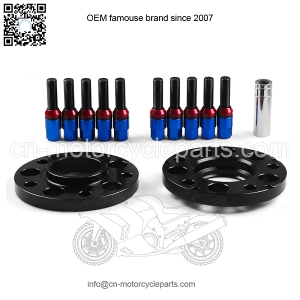 BMW 5*120 72.56mm flange 20mm 2PCS with M14*1.25 cone bolts