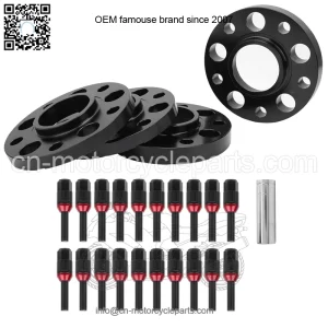 BMW 5*120 72.56mm flange 15mm+20mm 4PCS with M14*1.25 cone bolts