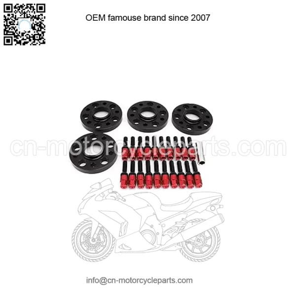 BMW 5*120 72.56mm flange 15mm 4PCS with M14*1.25 cone bolts - Image 2