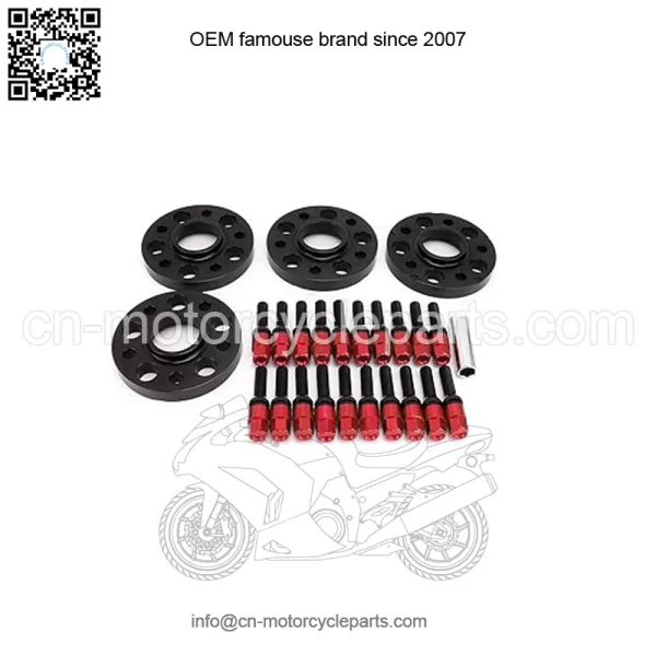 BMW 5*120 72.56mm flange 15mm 4PCS with M14*1.25 cone bolts - Image 4