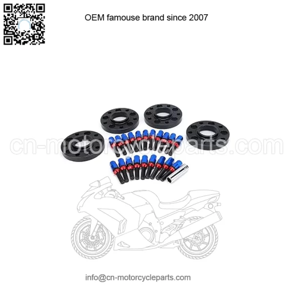 BMW 5*120 72.56mm flange 20mm 4PCS with M14*1.25 cone bolts