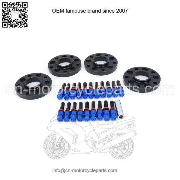 BMW 5*120 72.56mm flange 20mm 4PCS with M14*1.25 cone bolts - Image 4