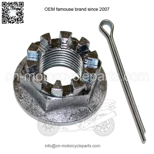 Rear Axle Castle Nut & Pin for Honda TRX450ER 2006-2009 2012-2013 (For: Honda)