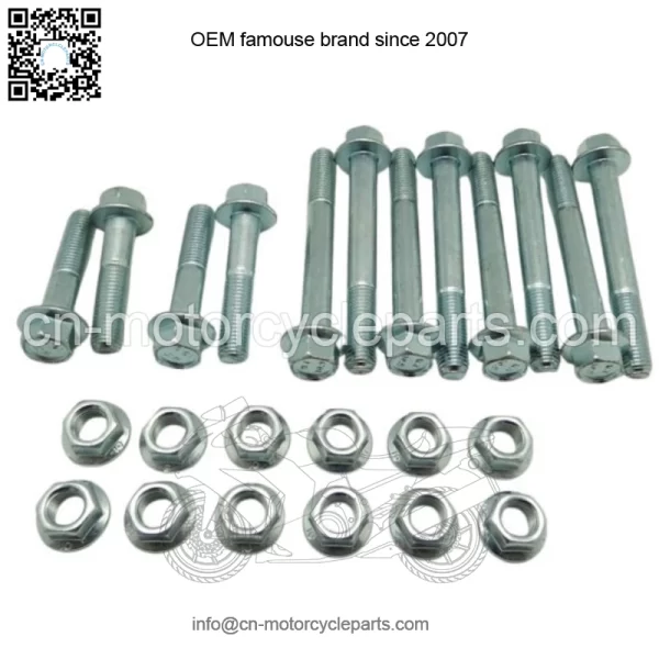 SPECBOLT ATV FRONT SUSPENSION BOLT KIT FOR HONDA TRX450R TRX450ER SHOCK & A-ARMS