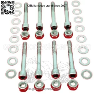 HONDA TRX450R 450ER 400EX 400X 300X 300EX POLISHED STAINLESS A-ARM BOLT KIT SET