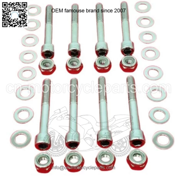 HONDA TRX450R 450ER 400EX 400X 300X 300EX POLISHED STAINLESS A-ARM BOLT KIT SET