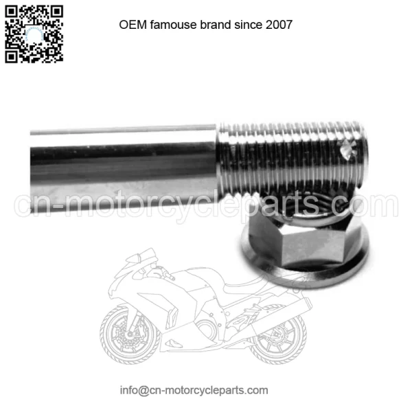 Honda TRX450r Titanium Pivot Bolt and Nut TRX 450R - Image 3