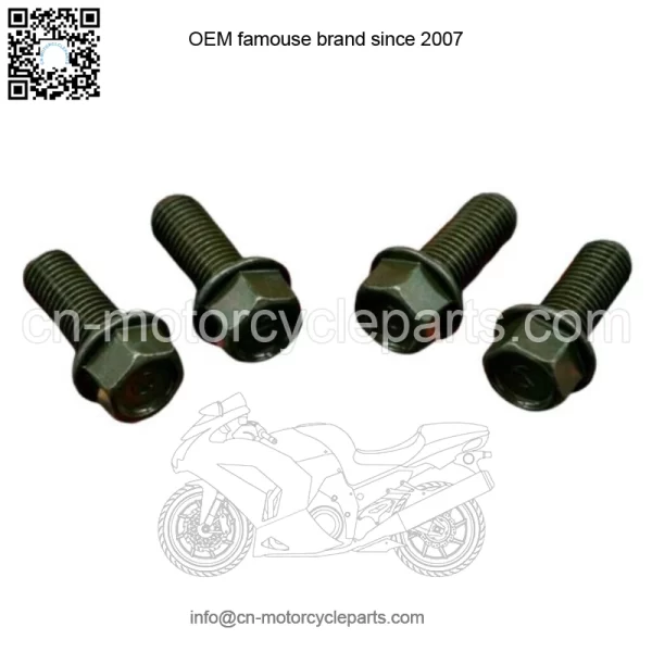 4 X NEW Footpeg Peg Bolts Yamaha Banshee YFZ450 Raptor 660 Warrior Blaster