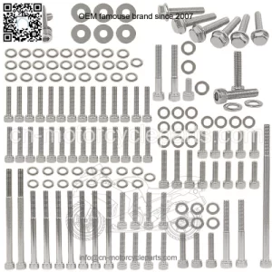 YAMAHA 2006 & UP YFM700R YFM 700 RAPTOR POLISHED STAINLESS ENGINE BOLT KIT SET