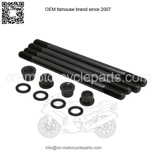 Yamaha YFZ450R YFZ450X Stronger Heavy Duty Cylinder Head Studs Kit