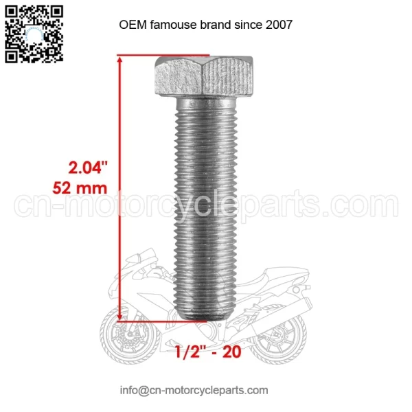 Polaris Scrambler 500 4X4 1997-2012 / 2X4 2001-2002 Rear Wheel Hub Bolts (4) - Image 2