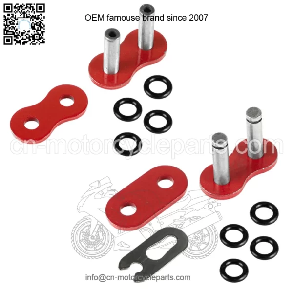 O-Ring Drive Chain for Honda TRX450R 2004 2005 2006 2007 2008 Red (For: Honda) - Image 5