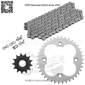 Drive Chain & Sprockets Kit for Honda TRX450R TRX450ER 2006-2014 (For: Honda)