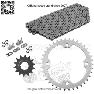 O-Ring Drive Chain & Sprockets Kit for Yamaha Raptor 700 YFM700R 2006-2016 (For: Yamaha Raptor 700)