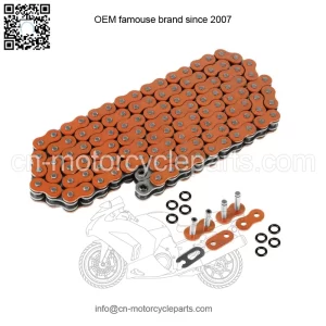 O-Ring Orange Drive Chain for Yamaha Blaster 200 YFS200 1988-1996 (For: Yamaha YFS200)