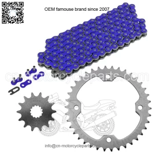 Blue Drive Chain And Sprockets Kit for Yamaha YFZ450 YFZ450V 2004-2013