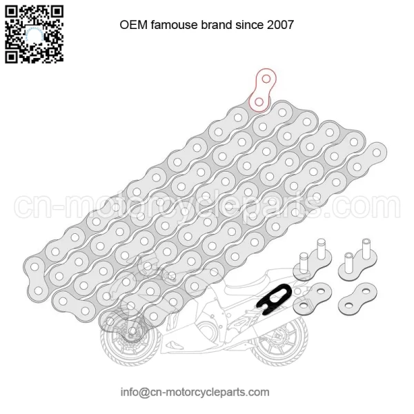 Polaris Scrambler 500 4X4 1997-2012 Drive Chain - Image 2