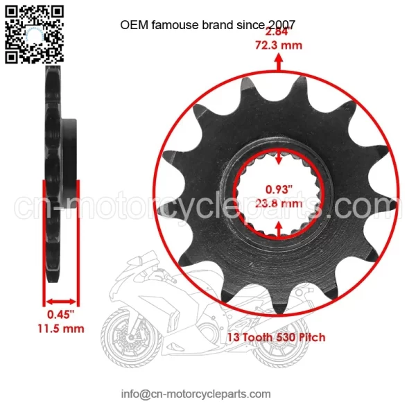 Polaris Scrambler 500 4X4 2000-2011 O-Ring Drive Chain & Sprockets Kit - Image 3