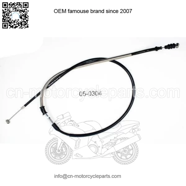 Clutch Cable +2" Black for Yamaha YFZ450 2004-2009