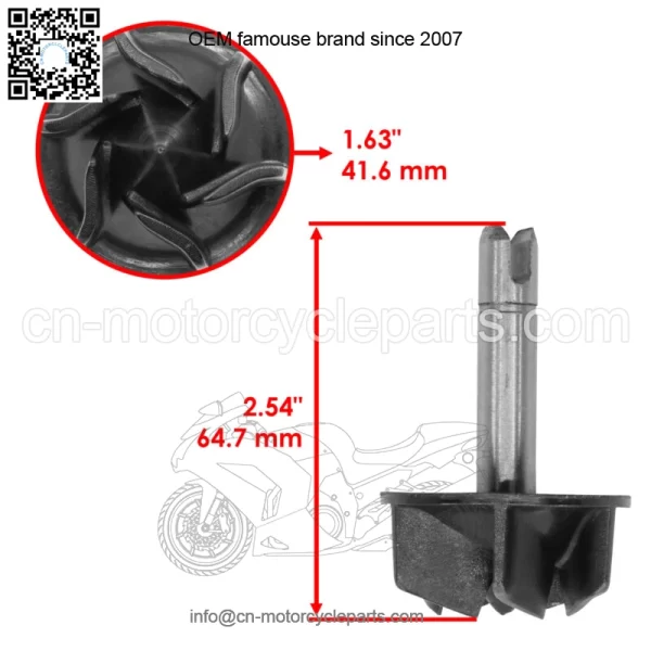 Water Pump Impeller For Yamaha Grizzly 700 YFM700 4x4 2007-2015(For: Yamaha Rhino 700) - Image 2