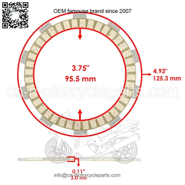 For Yamaha Blaster 200 YFS200 1988-2006 Clutch Friction Steel Plates Spring Kit (For: Yamaha YFS200) - Image 2