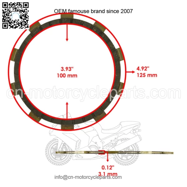 For Yamaha Blaster 200 YFS200 1988-2006 Clutch Friction Steel Plates Spring Kit (For: Yamaha YFS200) - Image 3