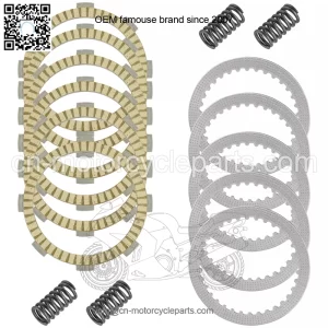 Clutch Friction w/Steel Plates and Spring Kit for Kawasaki KX100 KX112 2014-2023