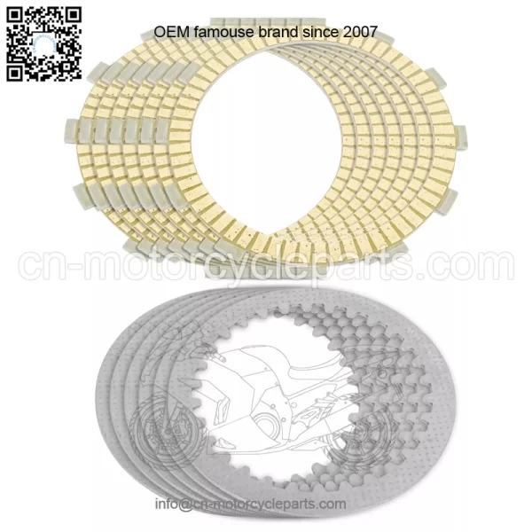 Clutch Friction And Steel Plates for Kawasaki KLR650 KL650 Abs 2016 2017