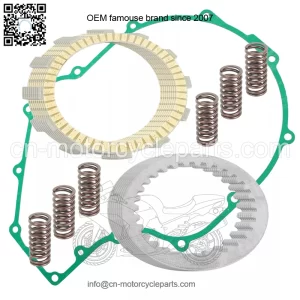 Clutch Friction Plates And Gasket Kit for Kawasaki ZX1200C ZZR1200 2002-2005