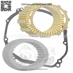 Clutch Friction Plates And Gasket Kit for Kawasaki Ninja ZX-12R ZX1200A 00 01