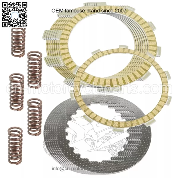Clutch Friction Steel Plates Springs Kit for Honda CBR600RR 2003 2004 2005 2006