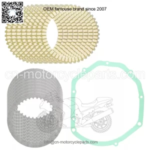 Clutch Friction Steel Plates and Gasket fits Suzuki GSX-R750 GSXR750 1988 1989