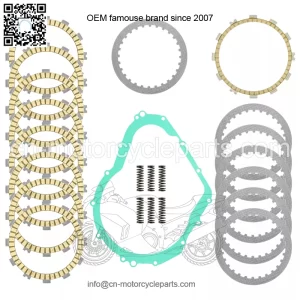 Clutch Friction Steel Plates Spring Gasket Kit for Suzuki GSX-R750 GSXR750 11-21