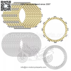 Clutch Friction Steel Plates for Suzuki GSX-R1000 GSXR1000Z 2001 2002 2003 2004