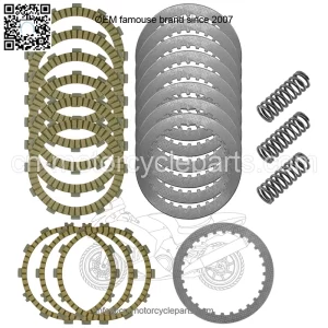Clutch Friction Steel Plates Springs Kit for Kawasaki Ninja H2 ZX1000 2015-2022