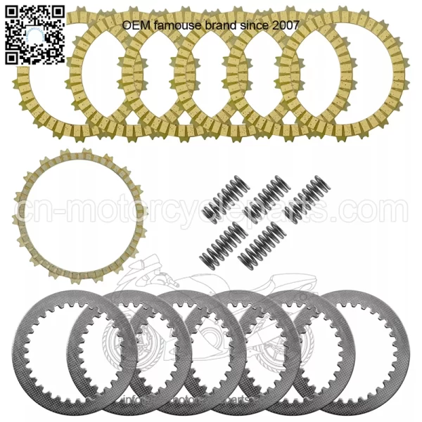 Clutch Friction Plates Kit for Honda CB500F CB500FA CB500X CB500XA ABS 2013-2018