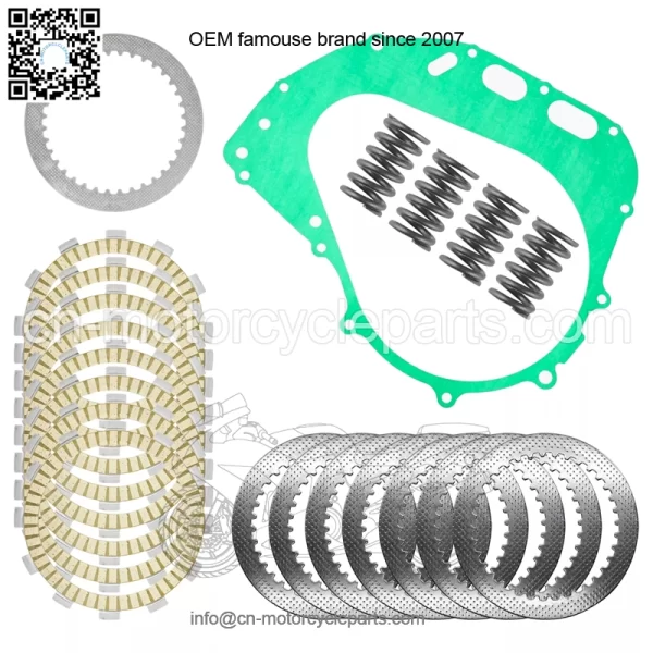 Clutch Friction Steel Plates Spring and Gasket Kit for Suzuki DR650SE 1996-2022