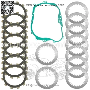 Clutch Friction w/ Steel Plates & Gasket Kit for Kawasaki Z250SL BR250 2014-2018