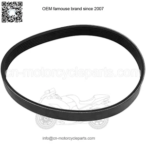7PJ451 drive belt compatible with Bosch Rotak 320 lawn mower, 7 ribs closed loop, replacement rubber timing belt, width 16 mm, circumference 451 mm