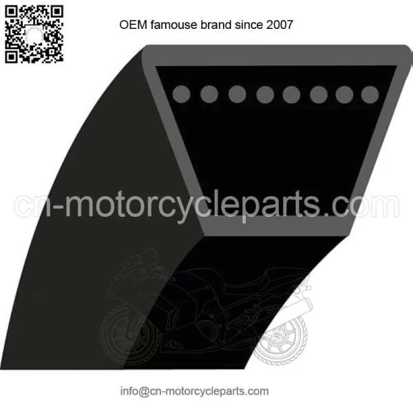 F13113: trapeze belt for Husqvarna Jonsered Ride-On mower - Model CTH130B (rear tray) - Outer length: 113" - 2870.20 mm - Section 1/2" (12.7 mm) - Source number: 532170140