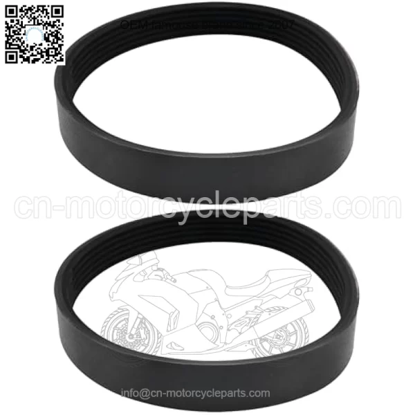 2 pcs. 6PJ348 rubber drive belt for electric mower, synchronous belt circumference 348 mm width 14 mm, suitable for most mowers