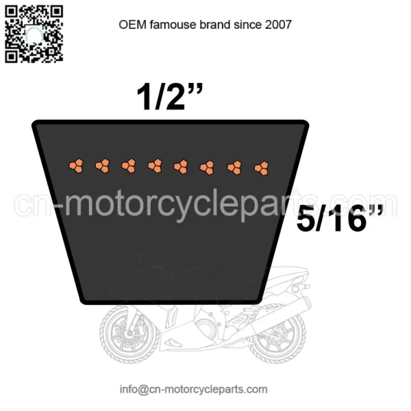 A76 or 4L780 1/2 x 78in V-Belt - Image 2