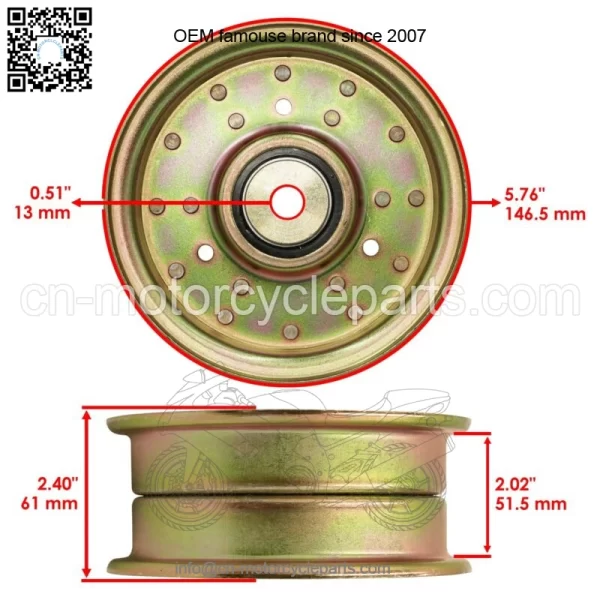 Deck Pulley for Bad Boy Outlaw XP 54" 61" 72" 2012-2013  033-5001-00 - Image 2