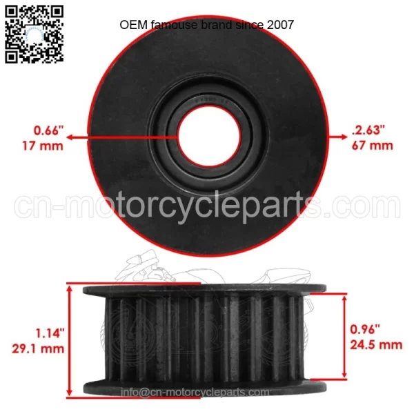 Drive Belt Pulley for John Deere GT225 GT235 GT235E GT245 LT170 SST16 AM129750 - Image 2