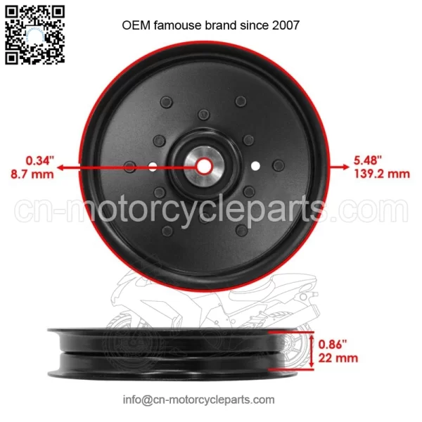 38297 Deck Pulley for Bobcat BZT2000 633400 ZTM225 ZTM227 BZT2190 - Image 2