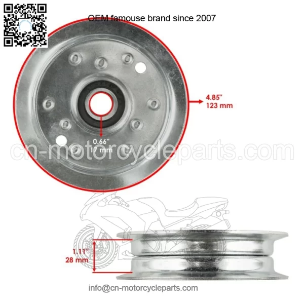 07314800 021060 011316 07300039 07350100 Deck Idler Pulley for Gravely - Image 2