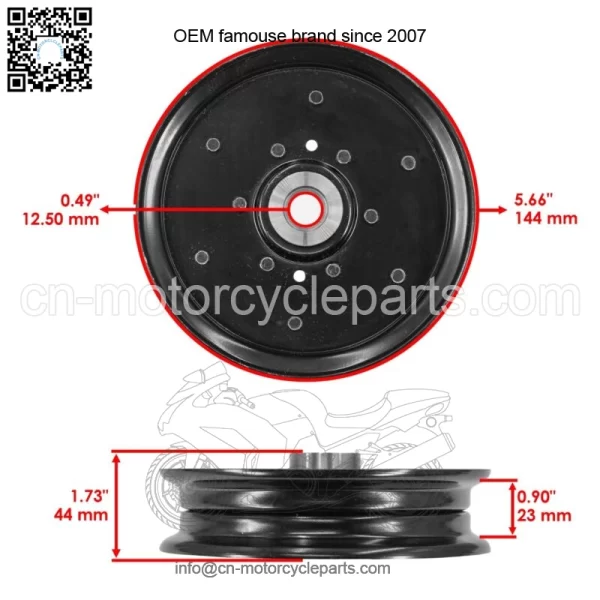 126123 126124 603988 52" Deck Idler Pulley For Hustler Raptor / Raptor Limited - Image 2